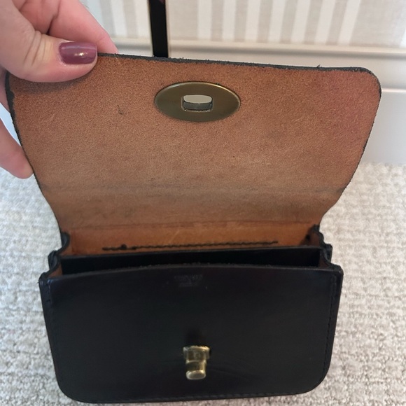 Vintage Ibiza Leather Belt Bag Chocolate Brown Gold Hardware - Picture 8 of 11